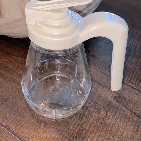 Vintage glass syrup dispenser - Picture 1 of 3